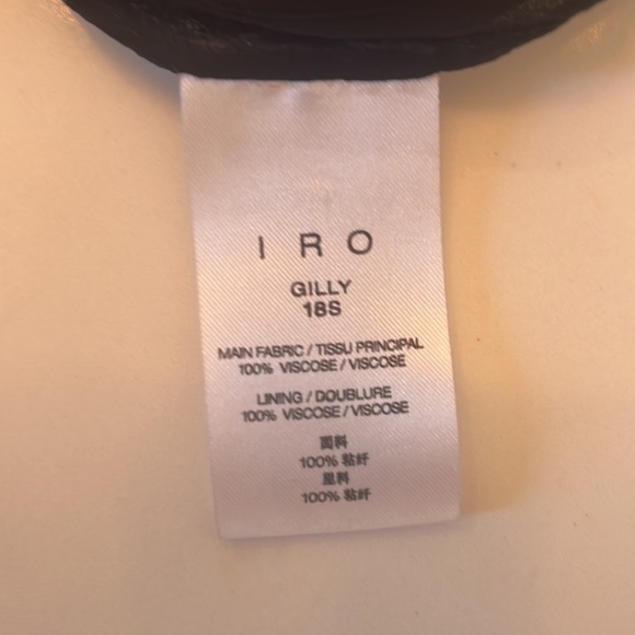 IRO Gilly midi skirt black & pink - Picture 8 of 8